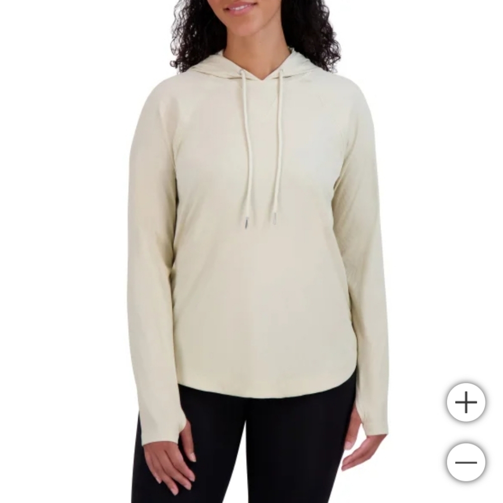 NWT SAGE Women's Lightweight Hoodie Tan‎ L